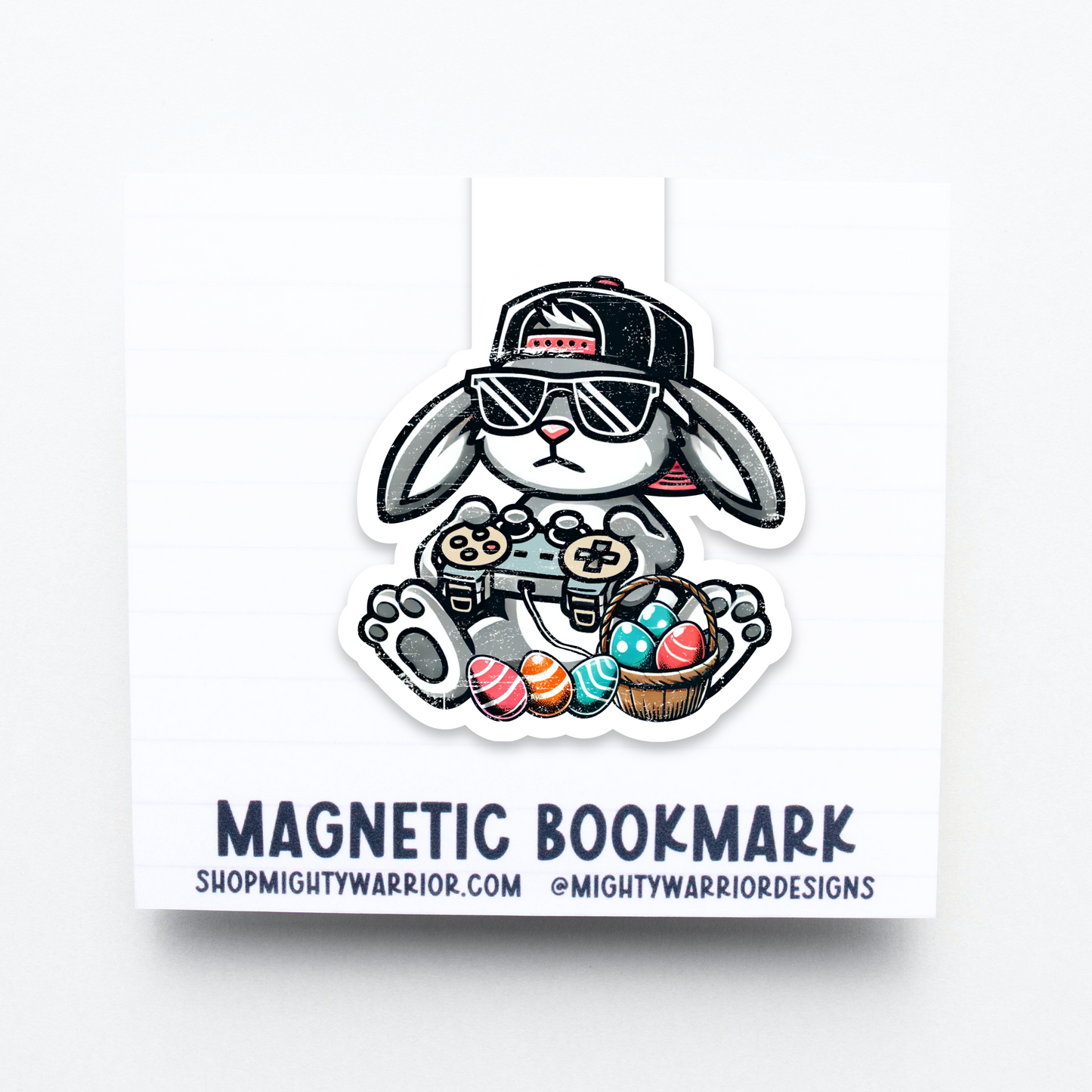Gamer Bunny 2.0 Magnetic Bookmark