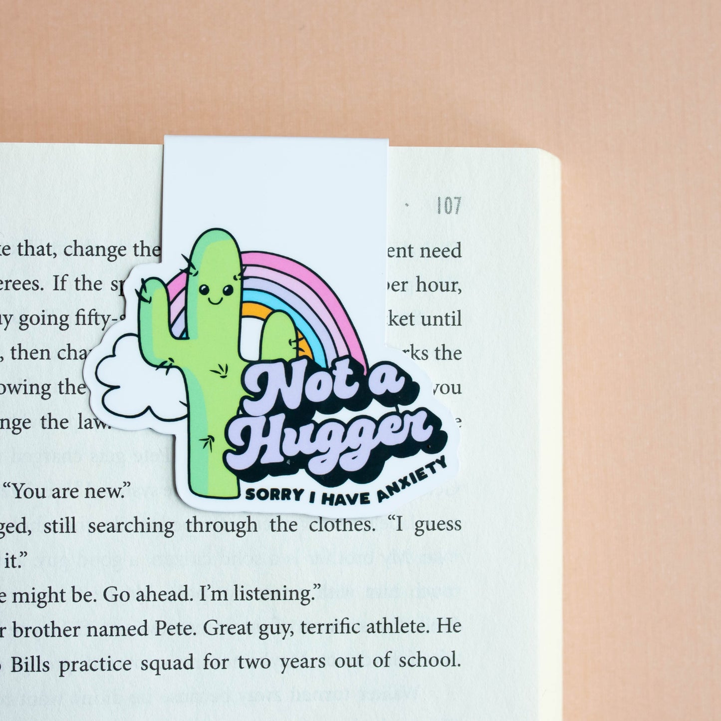 Not A Hugger Magnetic Bookmark