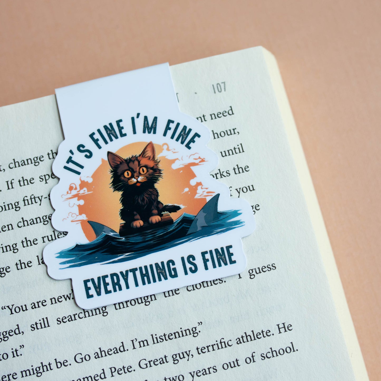 It's Fine I'm Fine Magnetic Bookmark