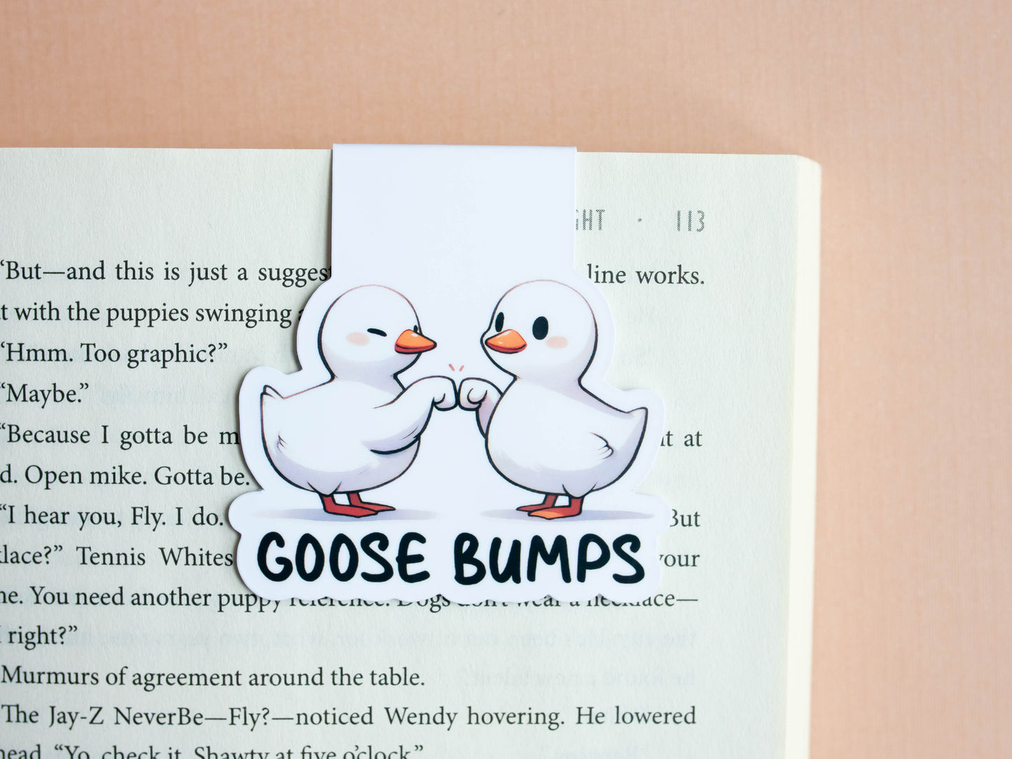 Goose Bumps Magnetic Bookmark