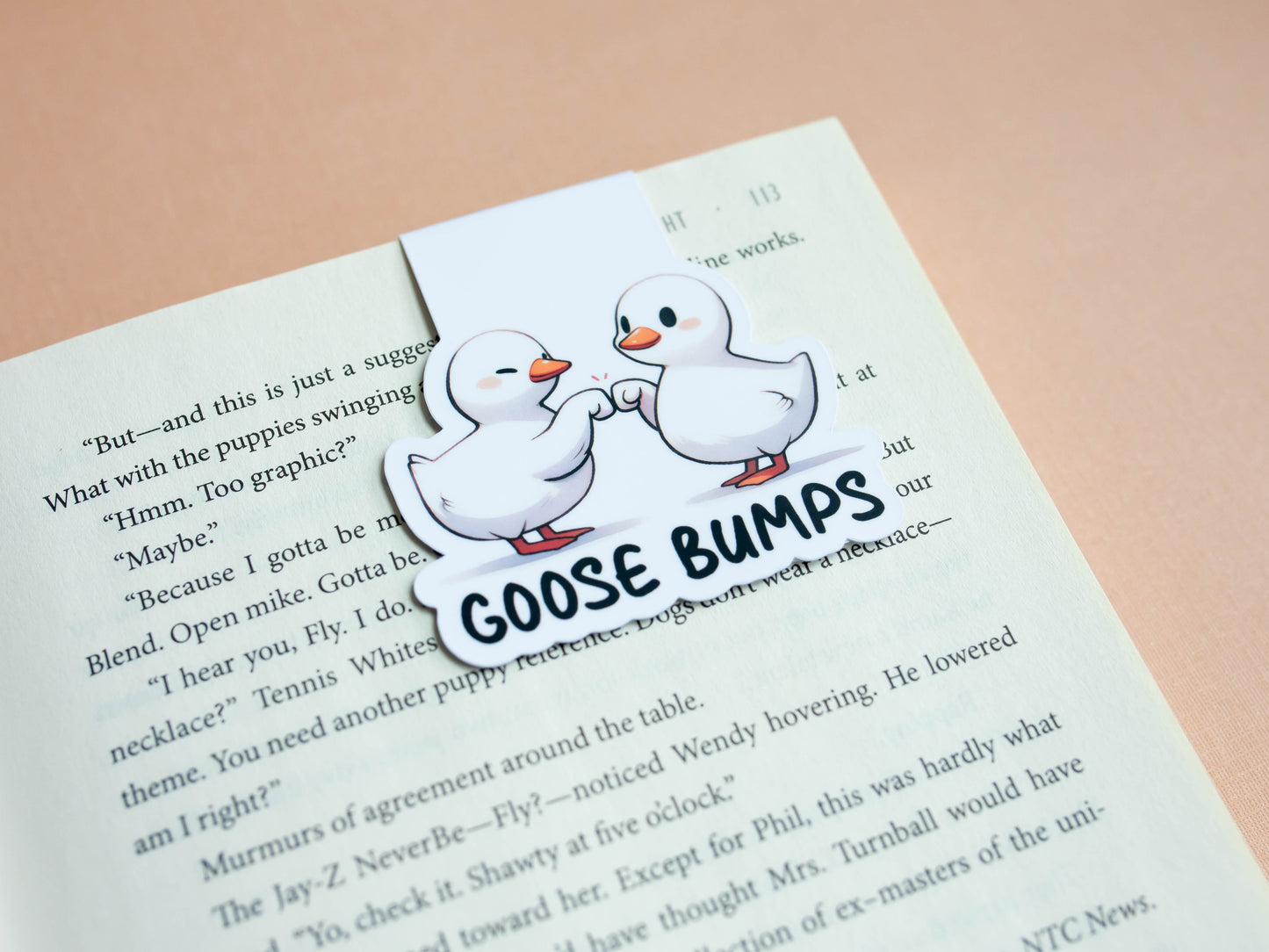 Goose Bumps Magnetic Bookmark