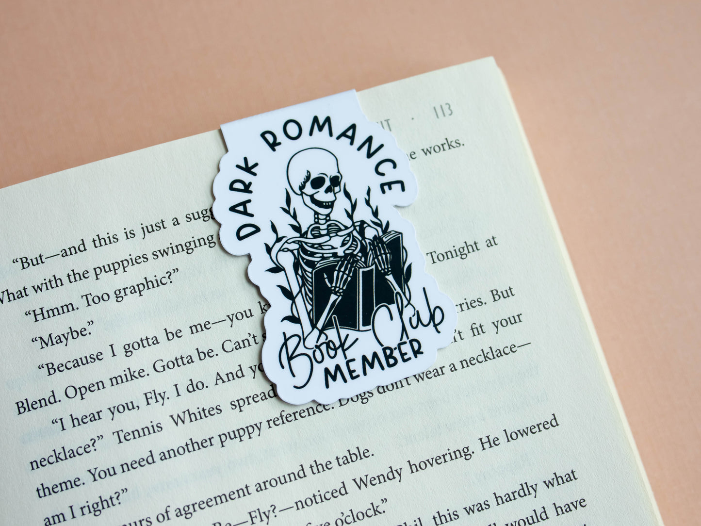 Dark Romance Book Club Magnetic Bookmark