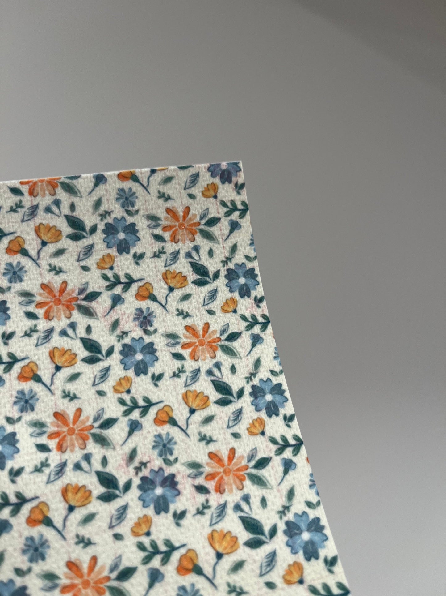 Blue&Orange Flowers Tubie Tape