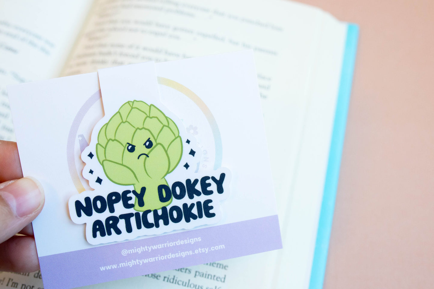 Nopey Dokey Artichokie Magnetic Bookmark