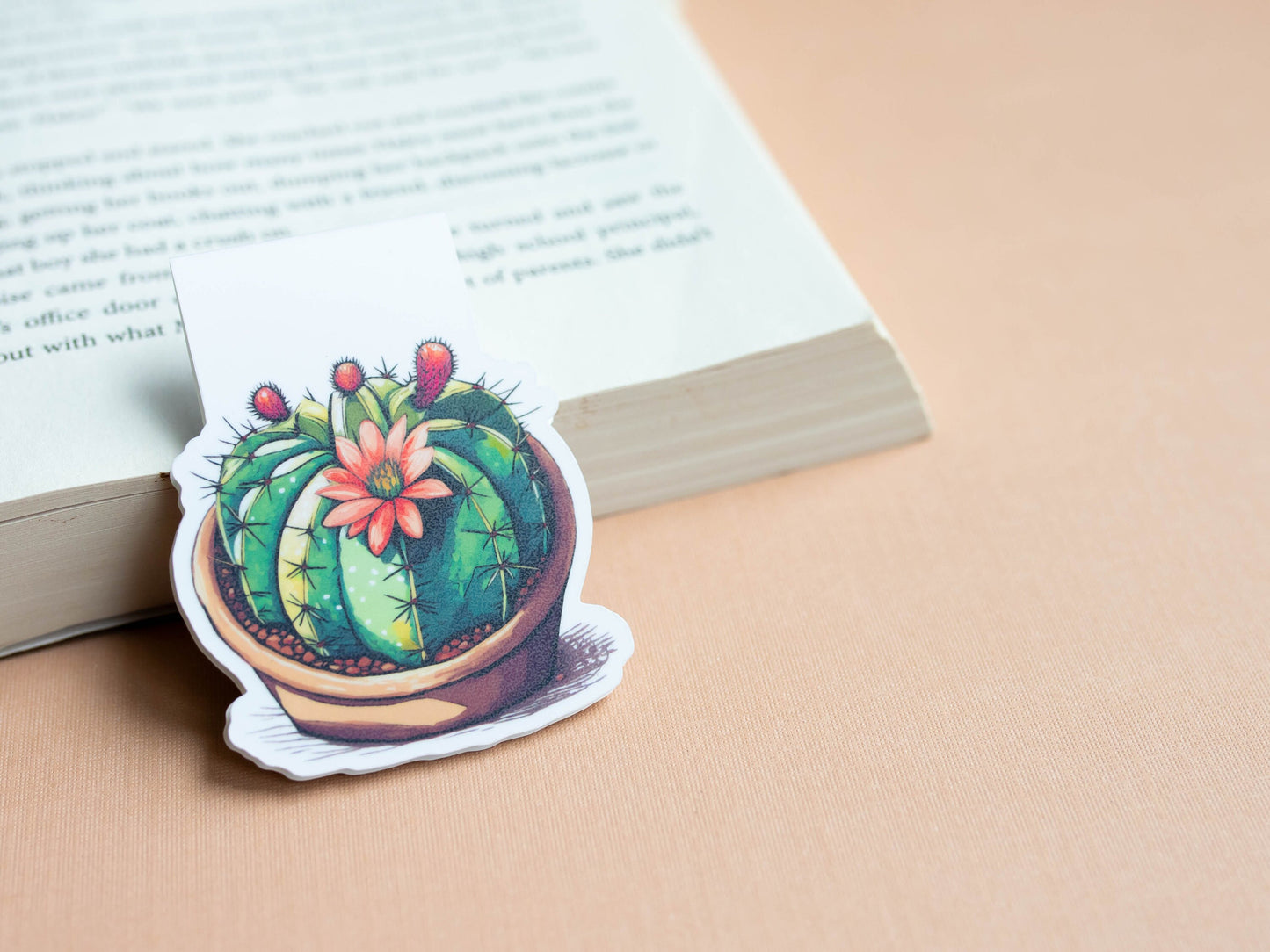 Cactus Magnetic Bookmark
