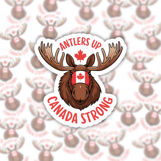 Antlers Up Sticker