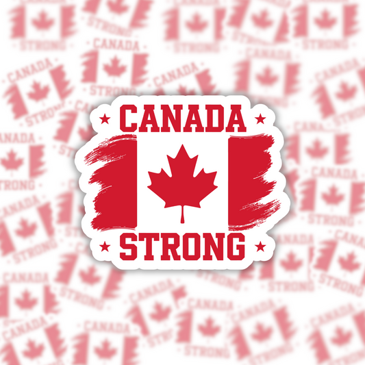 Canada Strong Flag Sticker